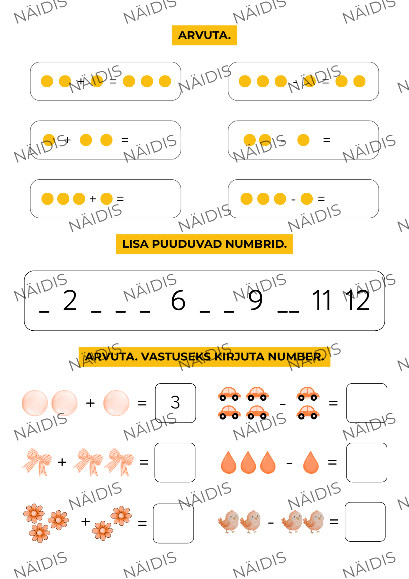 Numbrimaa – näidis 4